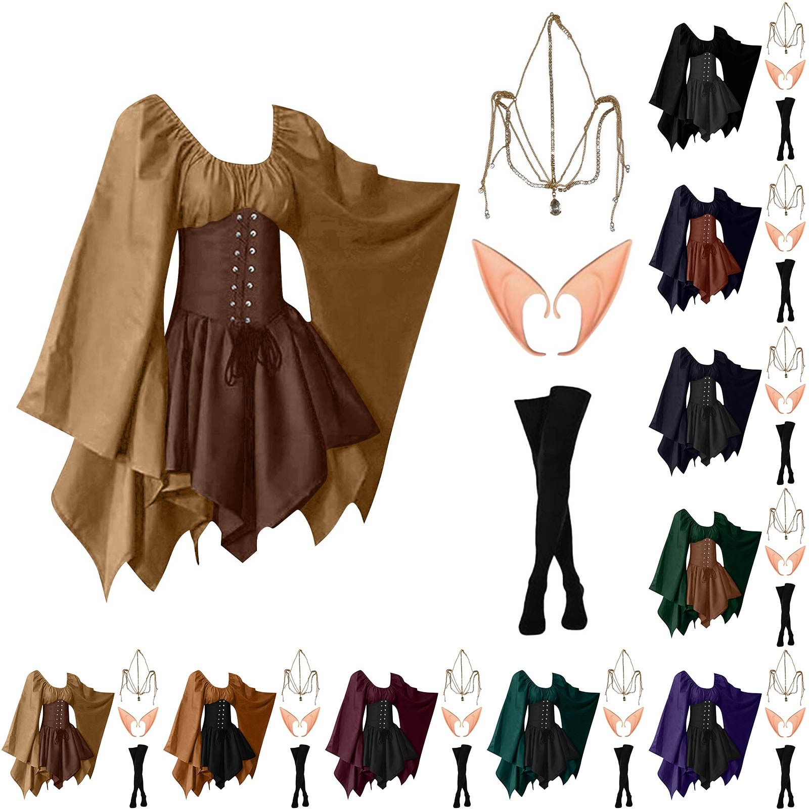 Halloween Cosplay Palace Victo - огляд і ціна Elf Costume Christmas