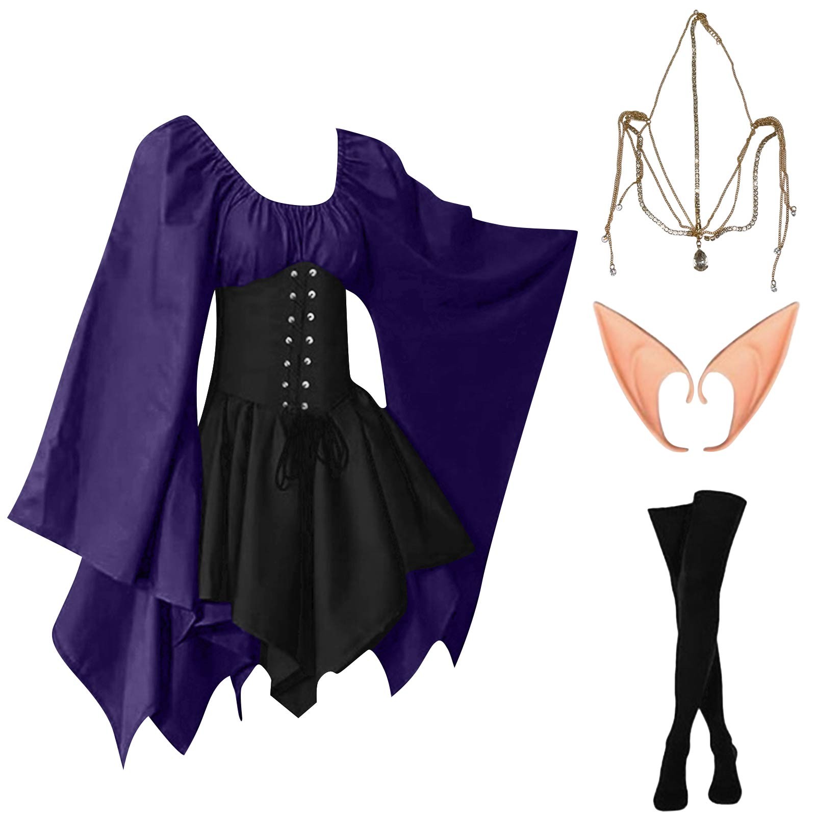 Halloween Cosplay Palace Victo - огляд і ціна Elf Costume Christmas