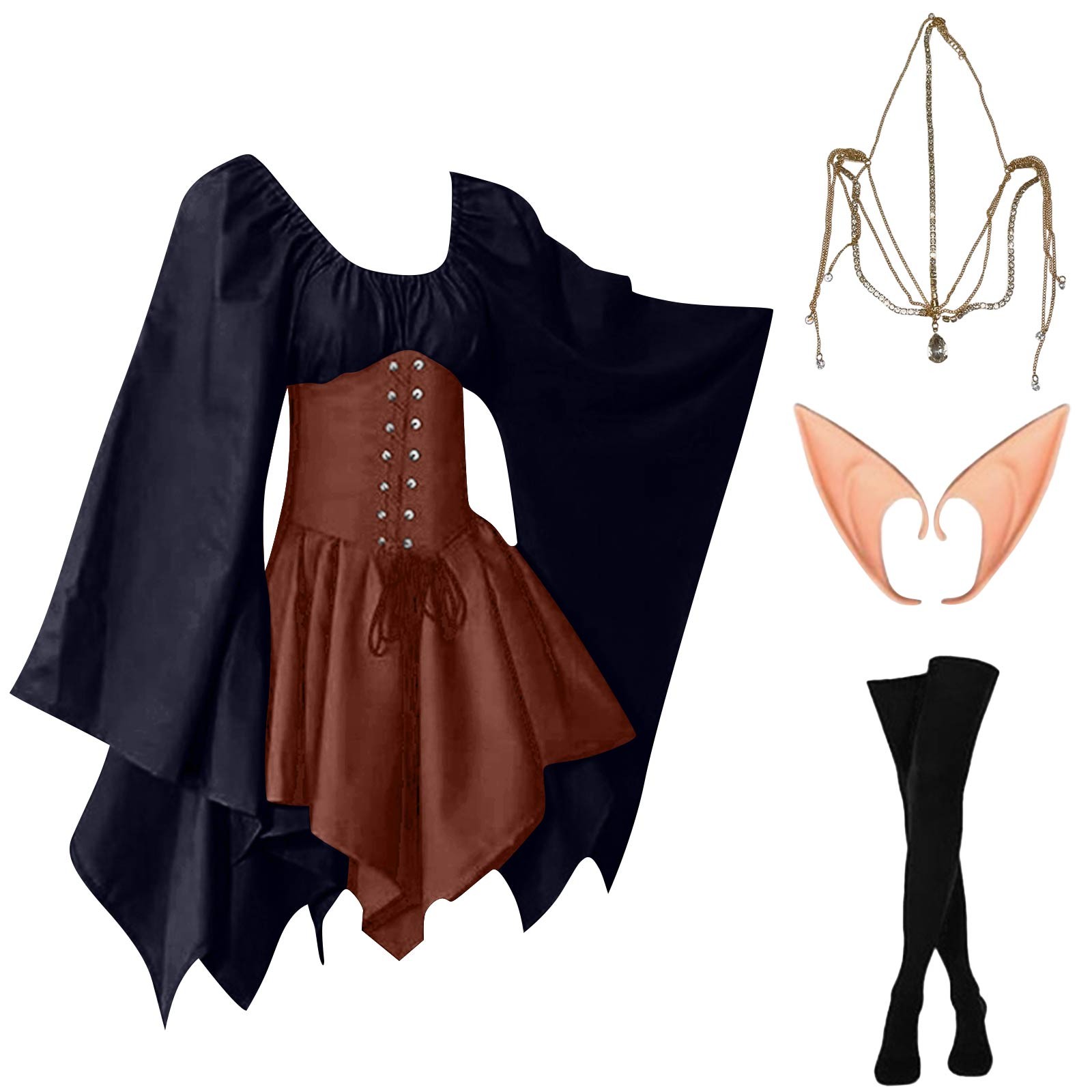 Halloween Cosplay Palace Victo - огляд і ціна Elf Costume Christmas