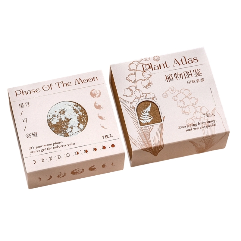 Block Seal Set 7 Piece Boxed P - огляд і ціна Gift Box Wrap Set
