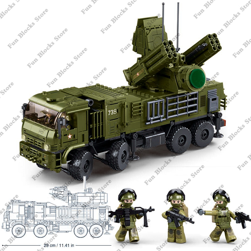 SLUBAN Military Antiaircraft M - огляд і ціна Lego Set Creator