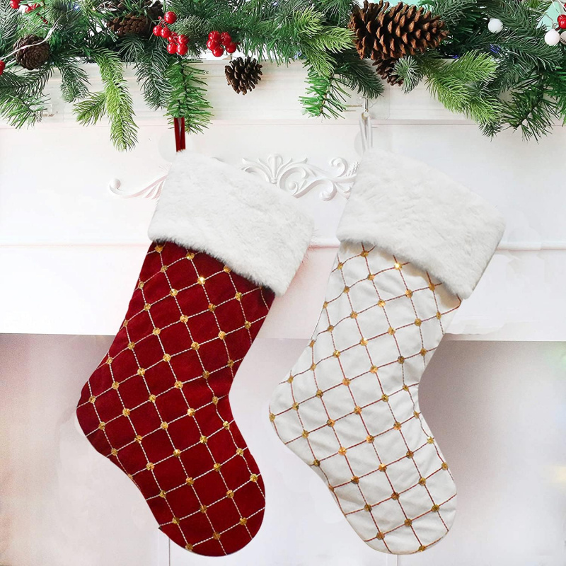 Christmas Stocking Soft Faux F - огляд і ціна Christmas Stocking Hanging
