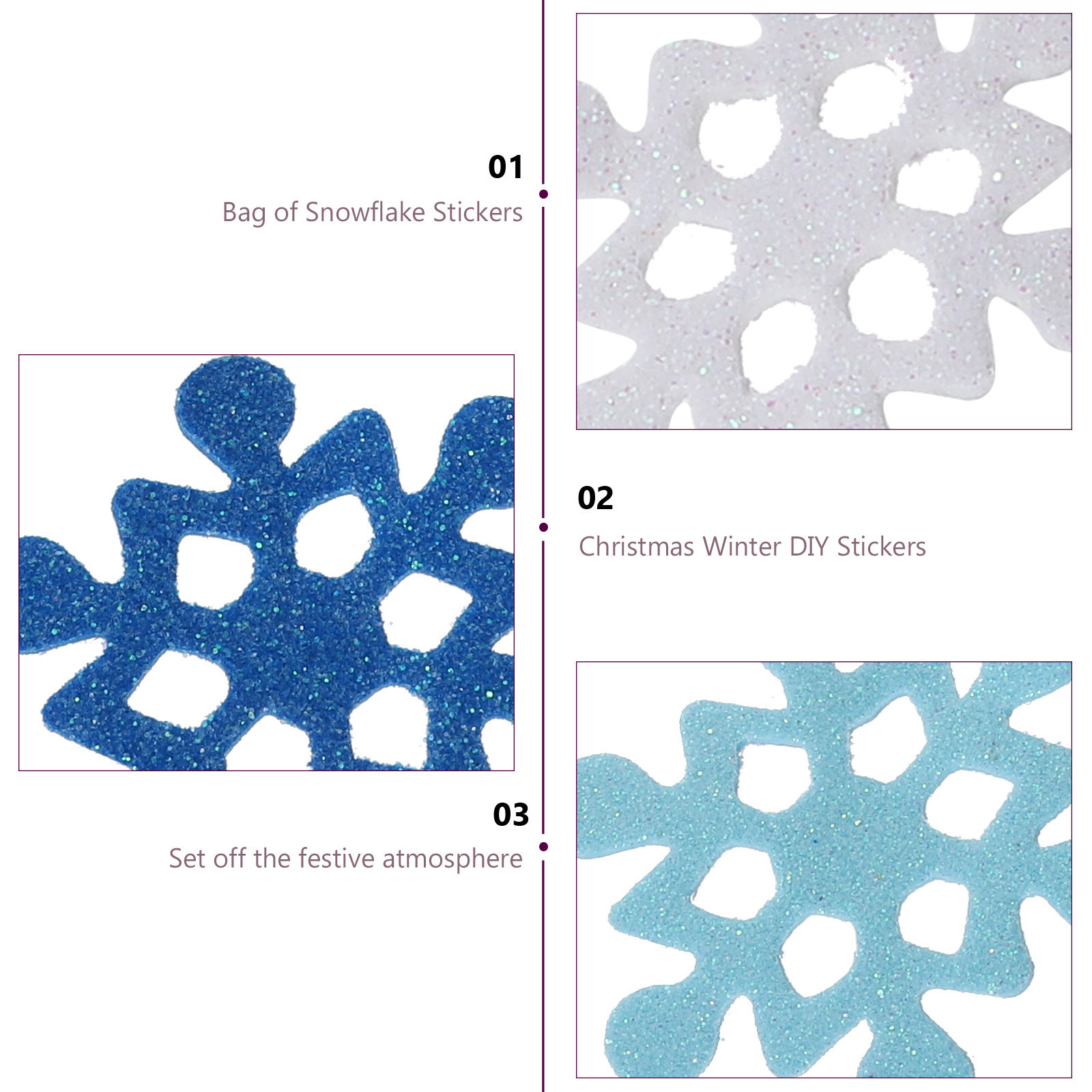 DIY Foam Snowflake Stickers Ch - огляд і ціна Snowflake Window Decal