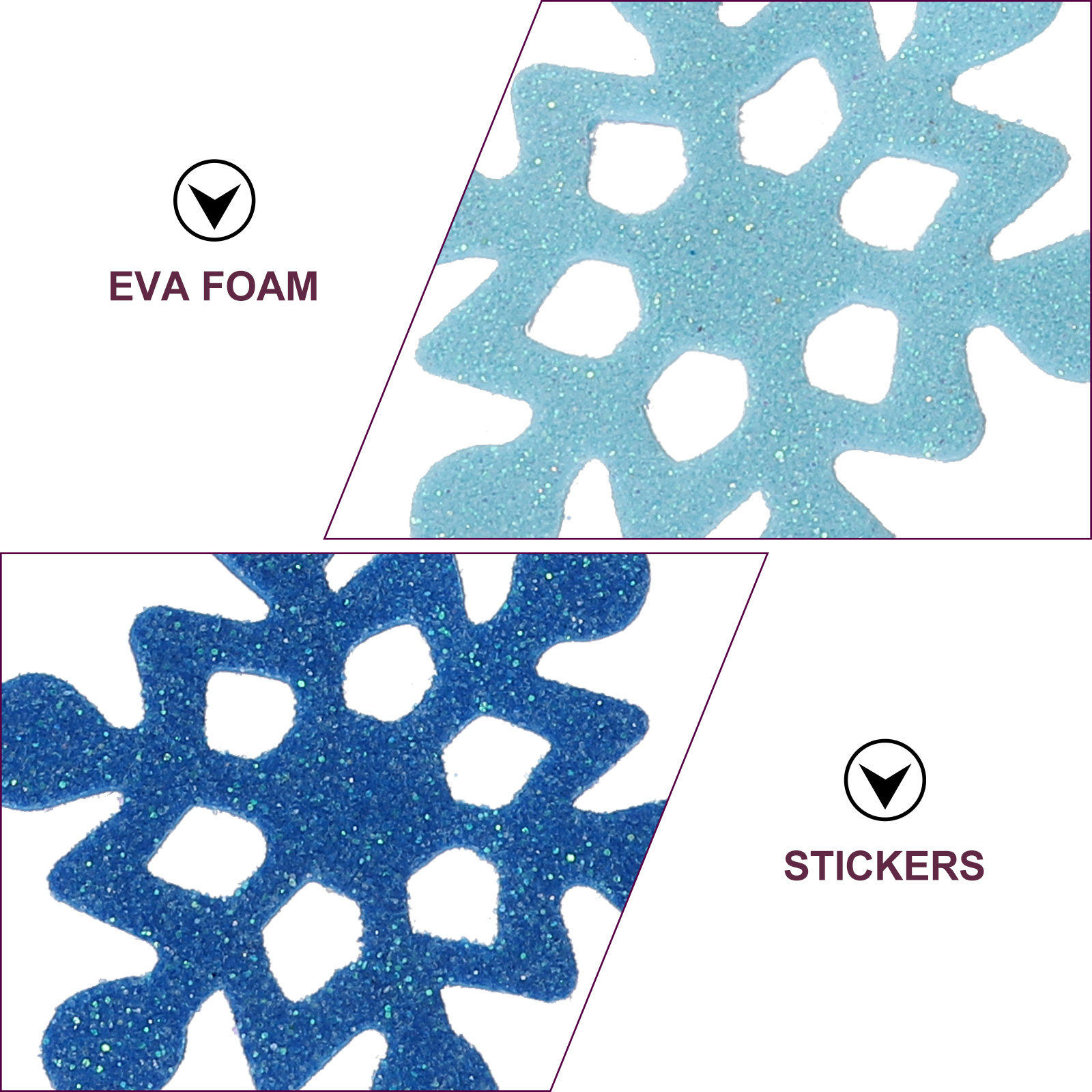 DIY Foam Snowflake Stickers Ch - огляд і ціна Snowflake Window Decal