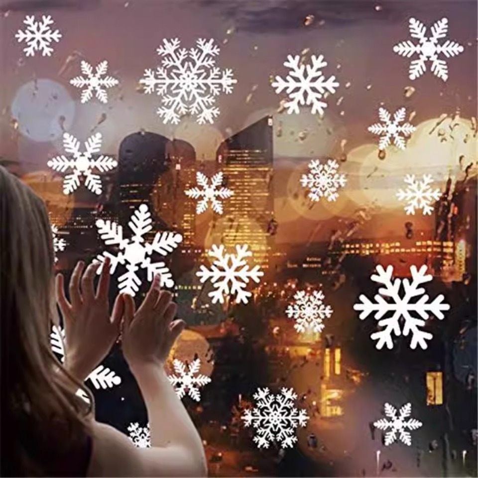 1Set Snowflake Window Stickers - огляд і ціна Snowflake Window Decal