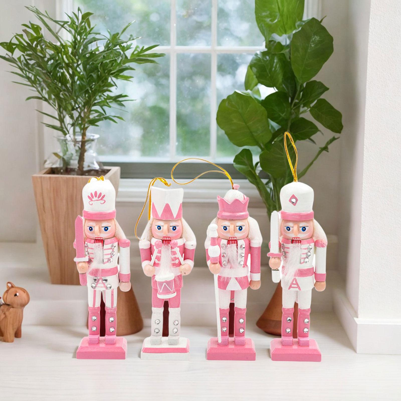 4x Wooden Nutcracker Soldier F - огляд і ціна Nutcracker Figurine