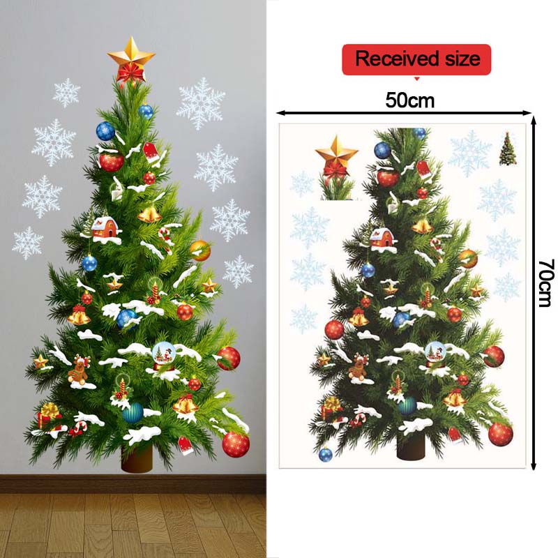 Christmas Tree Wall Stickers G - огляд і ціна Snowflake Window Decal