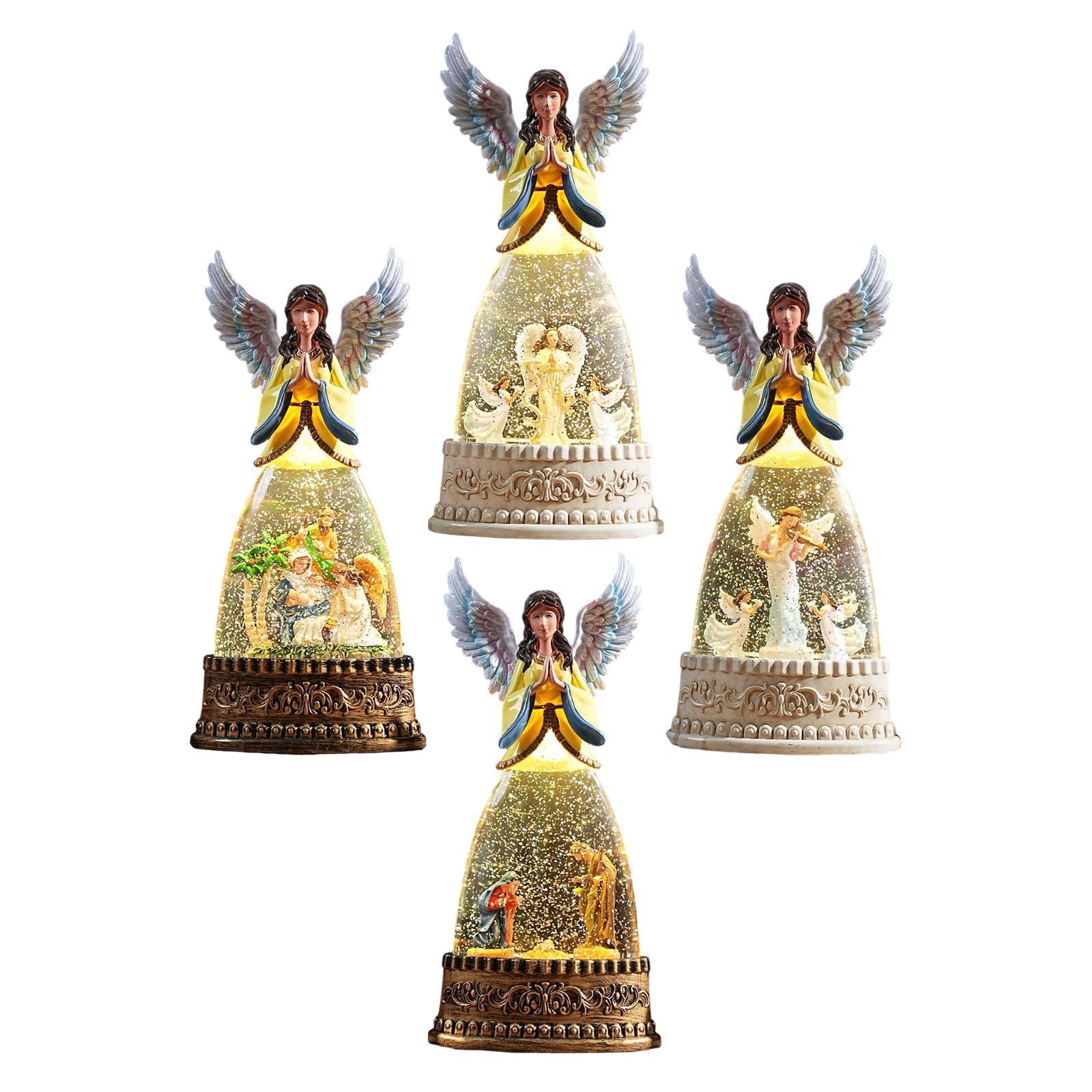 Lighted Angel Figurine Snow Gl - огляд і ціна Snow Globe Musical
