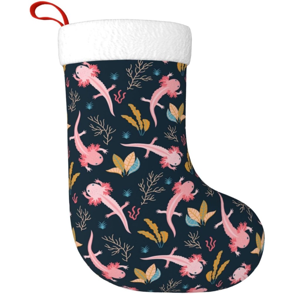 Cute Axolotl Christmas Stockin - огляд і ціна Christmas Stocking Hanging