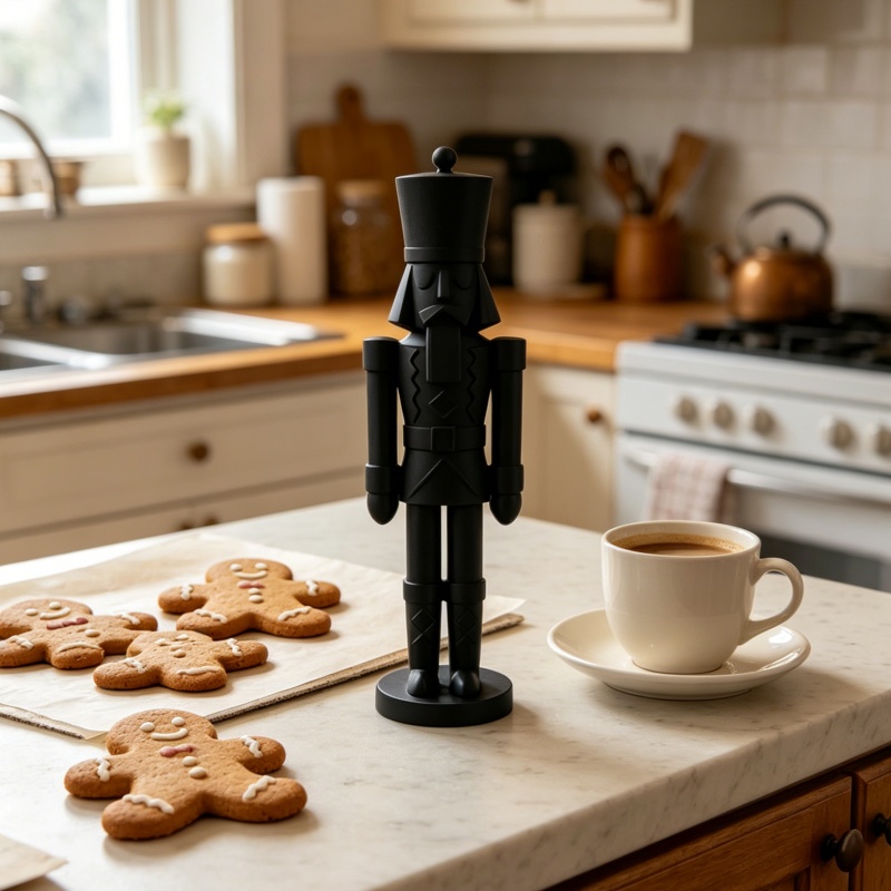 Minimalist Black Nutcracker So - огляд і ціна Nutcracker Figurine
