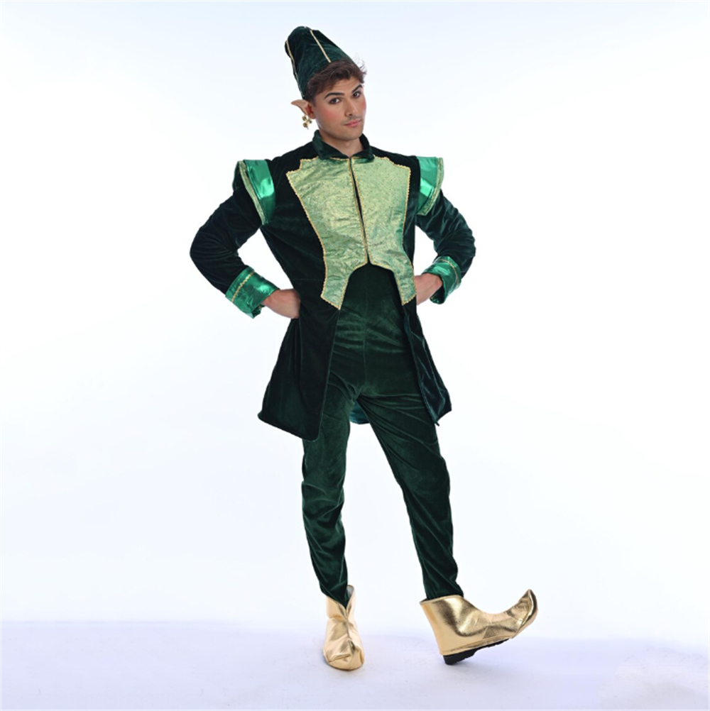 Luxury Velvet Santa Claus Chri - огляд і ціна Elf Costume Christmas