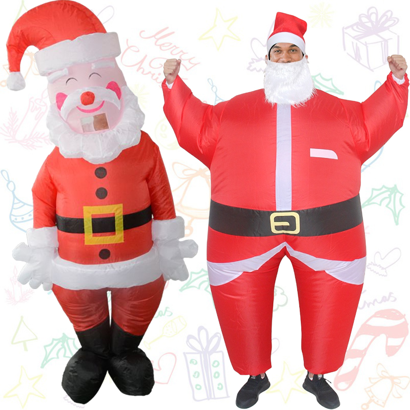Classic Adult Santa Claus Infl - огляд і ціна Elf Costume Christmas