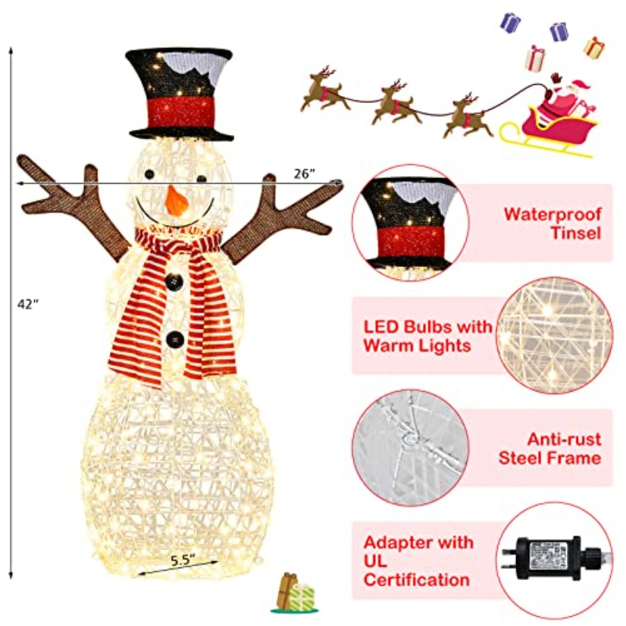 Christmas Outdoor Lighted Snow - огляд і ціна Christmas Lights Outdoor