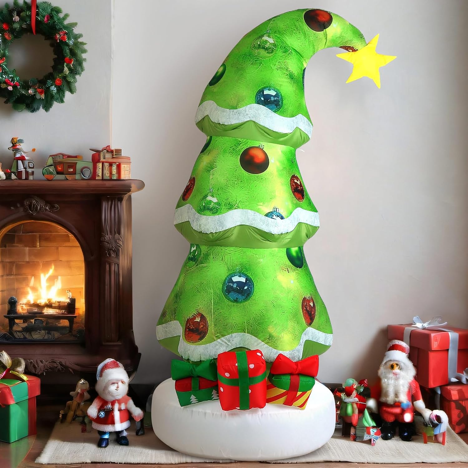 Lime Green 6.9ft Outdoor Infla - огляд і ціна Christmas Lights Outdoor
