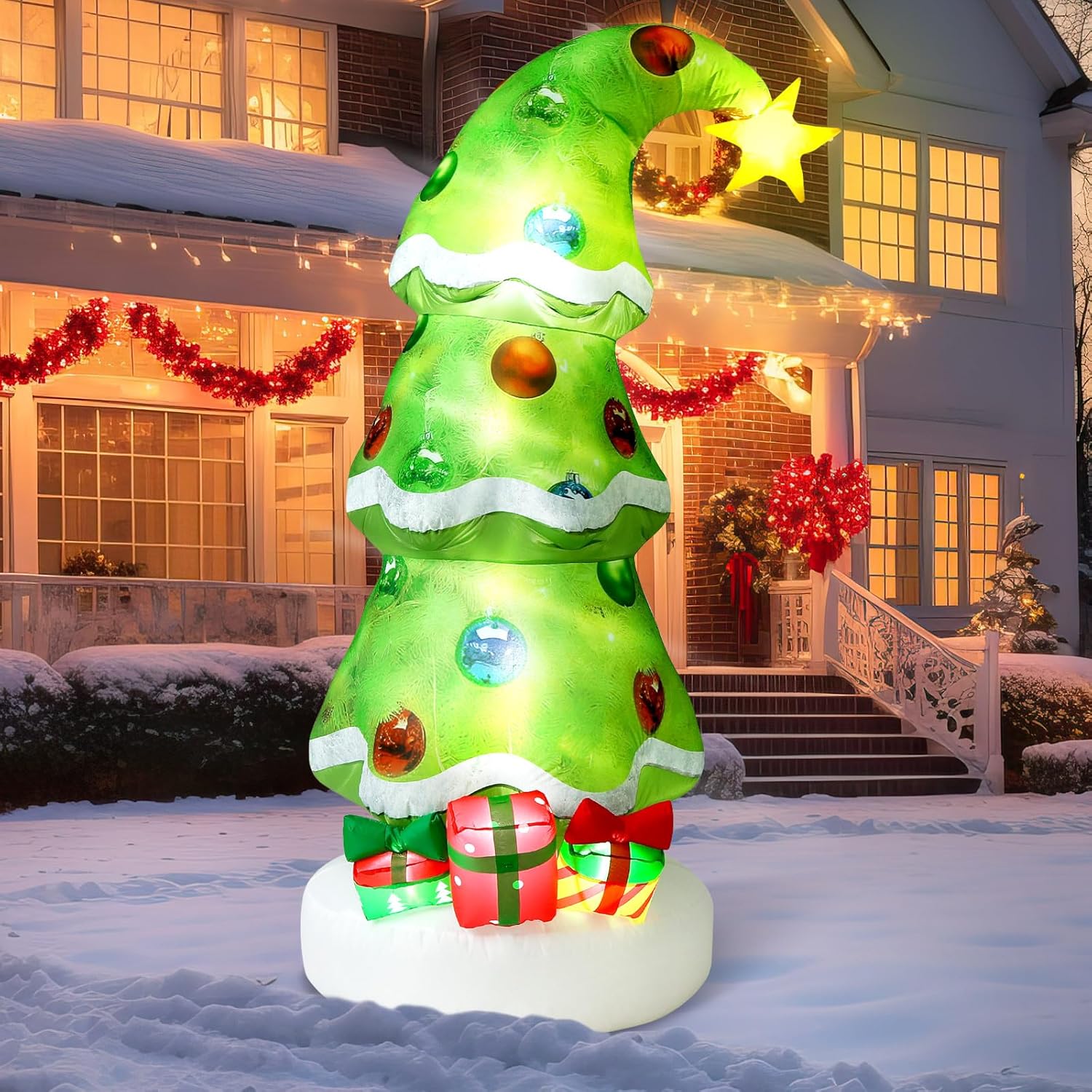 Lime Green 6.9ft Outdoor Infla - огляд і ціна Christmas Lights Outdoor