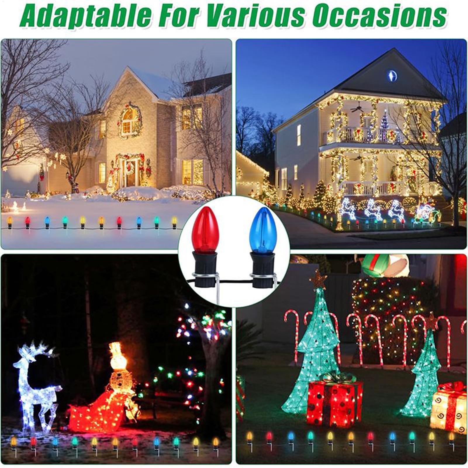 Christmas Light Stakes For Yar - огляд і ціна Christmas Lights Outdoor