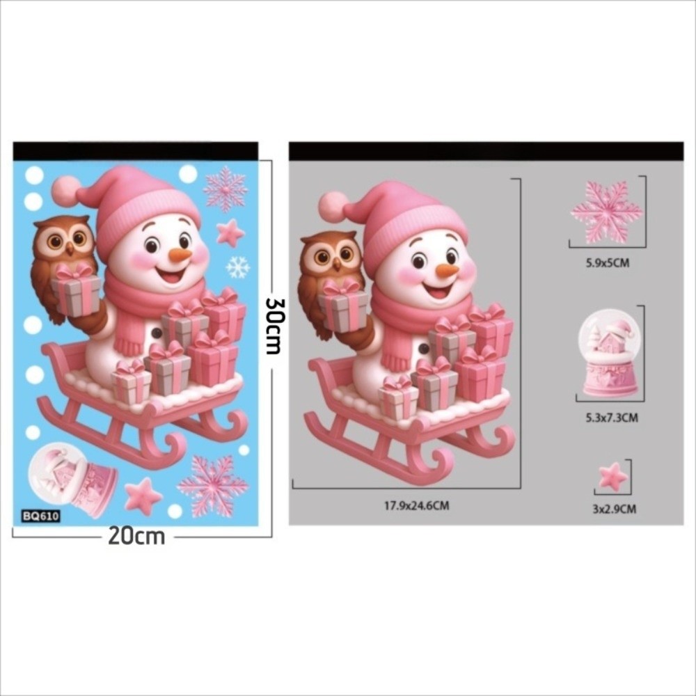 Removable PVC Window Stickers  - огляд і ціна Snowflake Window Decal