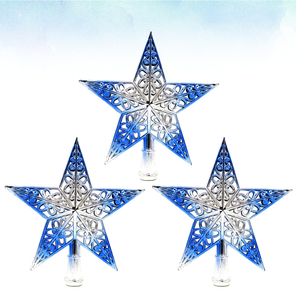 3Pcs 20Cm Hollow Star Christma - огляд і ціна Star Tree Topper