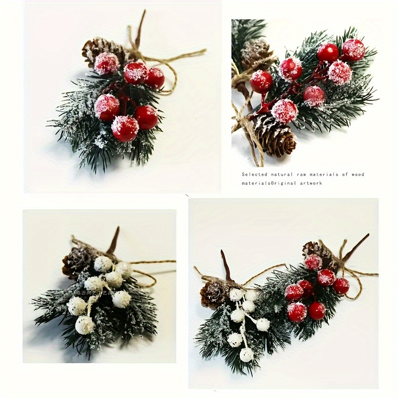 12Pcs Christmas Pine Picks Art - огляд і ціна Christmas Tree Artificial