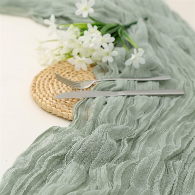 Semi-Sheer Gauze Wedding Party - огляд і ціна Christmas Table Runner