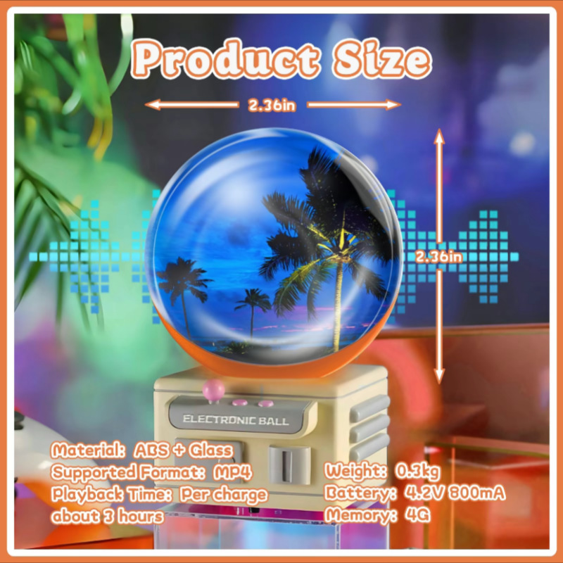 New Crystal Ball Decorative Ba - огляд і ціна Snow Globe Musical