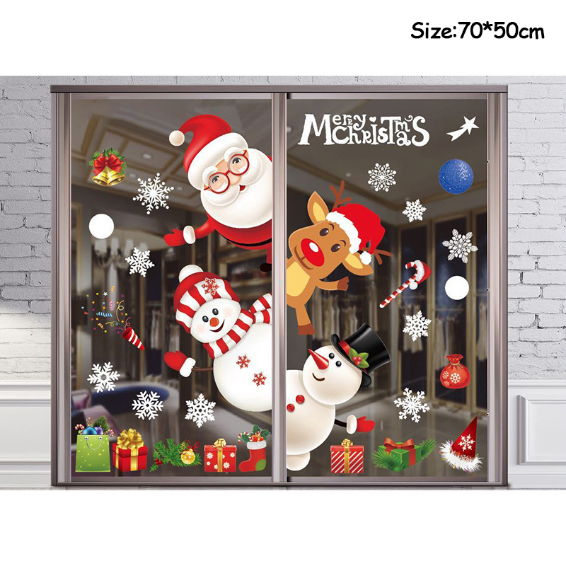 Merry Christmas Decoration Win - огляд і ціна Snowflake Window Decal