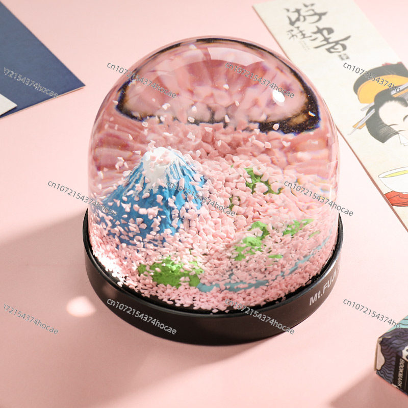 Mount Fuji romantic cherry blo - огляд і ціна Snow Globe Musical