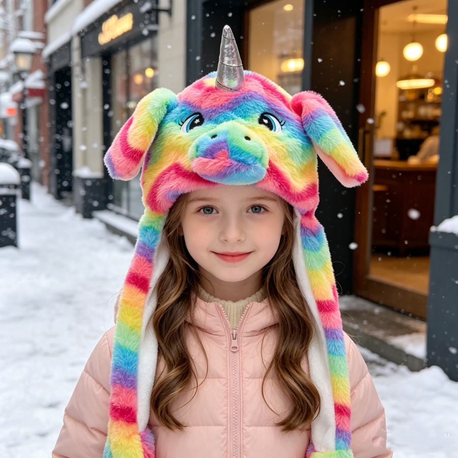 Unicorn Plush Hat with Moving  - огляд і ціна Santa Hat Plush