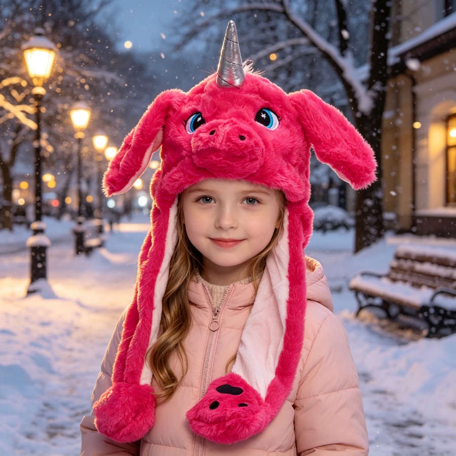 Unicorn Plush Hat with Moving  - огляд і ціна Santa Hat Plush