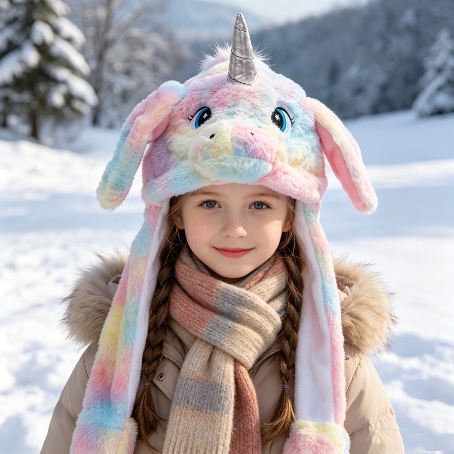 Unicorn Plush Hat with Moving  - огляд і ціна Santa Hat Plush