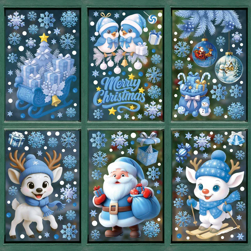 DIY Christmas PVC Window Stati - огляд і ціна Snowflake Window Decal