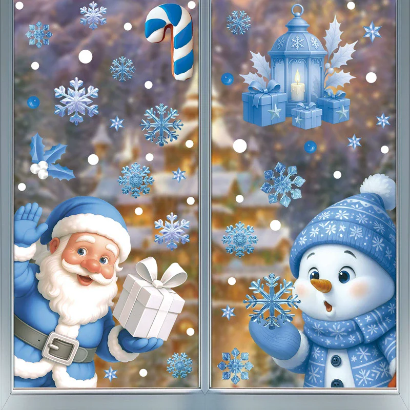 DIY Christmas PVC Window Stati - огляд і ціна Snowflake Window Decal