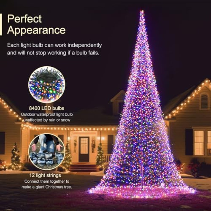 Outdoor Flagpole LED Christmas - огляд і ціна Christmas Lights Outdoor