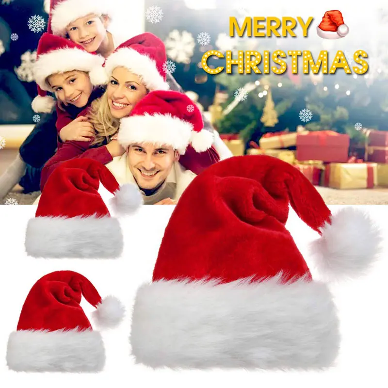 Christmas Santa Hat Xmas Long  - огляд і ціна Santa Hat Plush