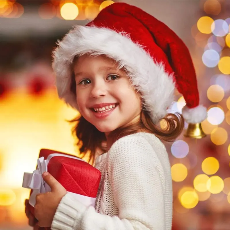 Christmas Santa Hat Xmas Long  - огляд і ціна Santa Hat Plush