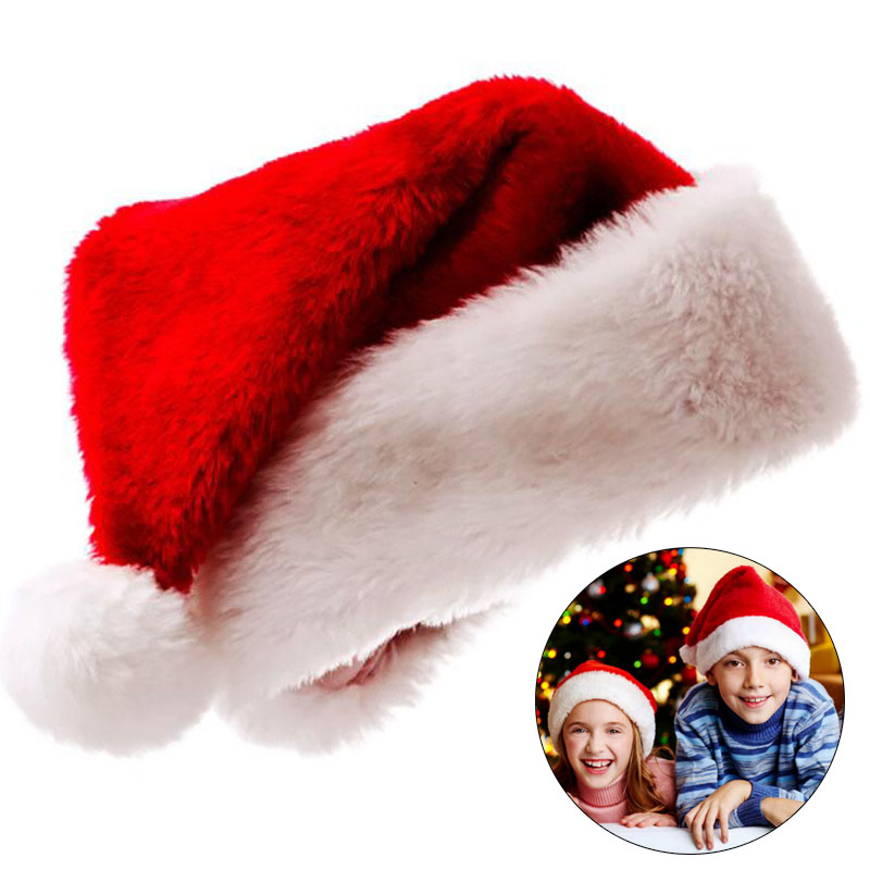 Plush Christmas Hat for Adult  - огляд і ціна Santa Hat Plush