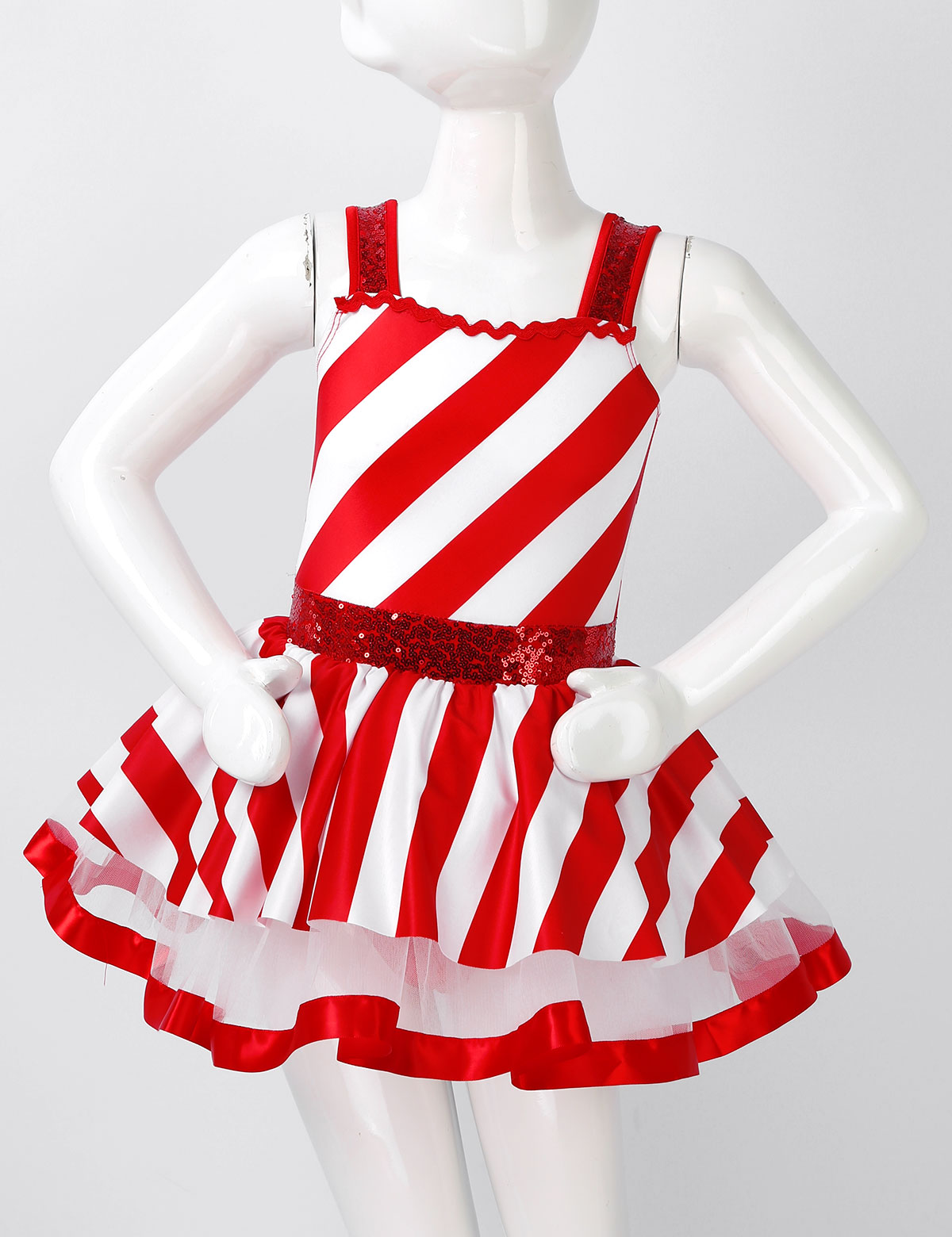 Girls Christmas Candy Cane Cos - огляд і ціна Elf Costume Christmas