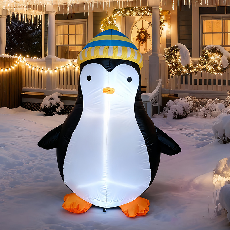 1.5M Christmas Penguin Inflata - огляд і ціна Christmas Lights Outdoor