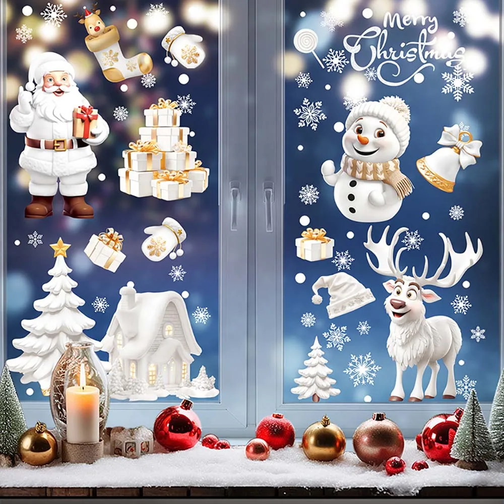 9pcs/set Christmas Window Stic - огляд і ціна Snowflake Window Decal