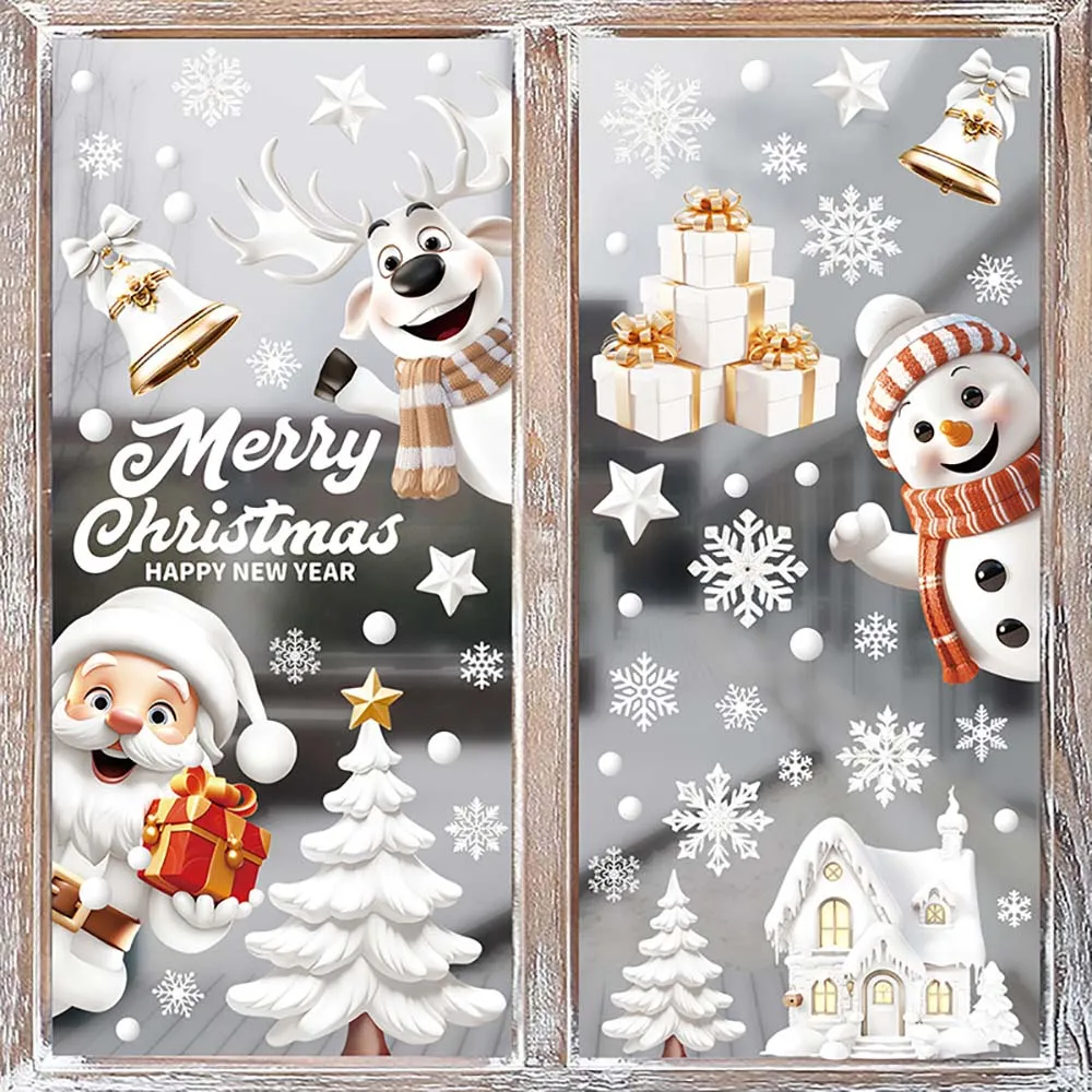 9pcs/set Christmas Window Stic - огляд і ціна Snowflake Window Decal